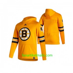 Boston Bruins 2020-21 Reverse Retro Gelb Dicker Kapuzenpullover Boston Bruins 2020-21 Reverse Retro Gelb Dicker Kapuzenpullover