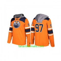 Edmonton Oilers Connor McDavid 97 Orange Dicker Kapuzenpullover Edmonton Oilers Connor McDavid 97 Orange Dicker Kapuzenpullover