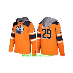 Edmonton Oilers Leon Draisaitl 29 Orange Dicker Kapuzenpullover Edmonton Oilers Leon Draisaitl 29 Orange Dicker Kapuzenpullover