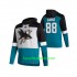 San Jose Sharks Brent Burns 88 2020-21 Reverse Retro Dicker Kapuzenpullover
