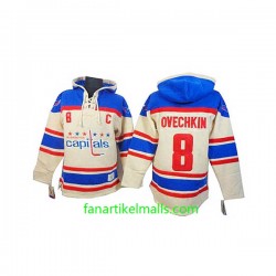 Washington Capitals Alex Ovechkin 8 Cream Hoodie Kapuzenpullover Washington Capitals Alex Ovechkin 8 Cream Hoodie Kapuzenpullover