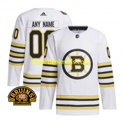 Boston Bruins Trikot Custom Adidas 100th Anniversary Away Weiß Authentic Boston Bruins Trikot Custom Adidas 100th Anniversary Away Weiß Authentic