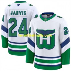 Carolina Hurricanes Trikot Seth Jarvis 24 Fanatics Throwback Weiß Authentic Carolina Hurricanes Trikot Seth Jarvis 24 Fanatics Throwback Weiß Authentic