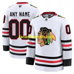 Chicago Blackhawks Trikot Custom Fanatics 2024-2025 Away Weiß Authentic Chicago Blackhawks Trikot Custom Fanatics 2024-2025 Away Weiß Authentic