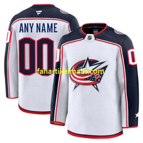Columbus Blue Jackets Trikot Custom Fanatics 2024-2025 Away Weiß Authentic Columbus Blue Jackets Trikot Custom Fanatics 2024-2025 Away Weiß Authentic