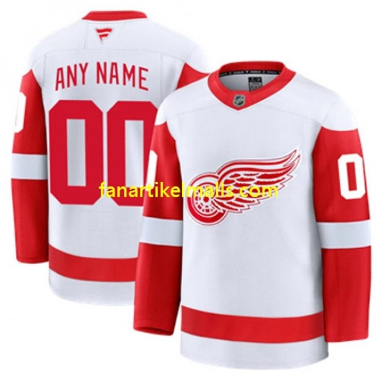 Detroit Red Wings Trikot Custom Fanatics 2024-2025 Away Weiß Authentic Detroit Red Wings Trikot Custom Fanatics 2024-2025 Away Weiß Authentic