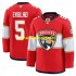 Florida Panthers Trikot Aaron Ekblad 5 Fanatics 2024-2025 Home Rot Authentic