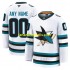 San Jose Sharks Trikot Custom Fanatics 2024-2025 Away Weiß Authentic