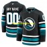 San Jose Sharks Trikot Custom Fanatics 2024-2025 Third Schwarz Authentic
