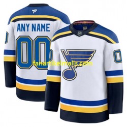 St. Louis Blues Trikot Custom Fanatics 2024-2025 Away Weiß Authentic
