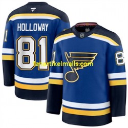 St. Louis Blues Trikot Dylan Holloway 81 Fanatics 2024-2025 Home Authentic