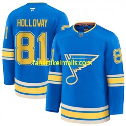St. Louis Blues Trikot Dylan Holloway 81 Fanatics 2024-2025 Third Authentic