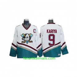 Anaheim Ducks Trikot Mighty Ducks Paul Kariya 9 CCM Throwback Weiß Authentic Anaheim Ducks Trikot Mighty Ducks Paul Kariya 9 CCM Throwback Weiß Authentic