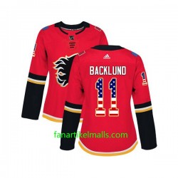 Calgary Flames Trikot Mikael Backlund 11 Adidas USA Flag Authentic