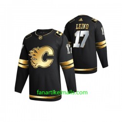 Calgary Flames Trikot Milan Lucic 17 Adidas 2021 Schwarz Golden Edition Authentic