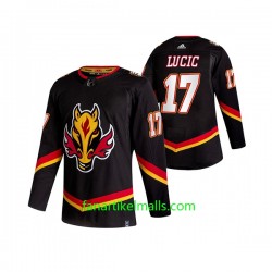 Calgary Flames Trikot Milan Lucic 17 Adidas 2021 Reverse Retro Authentic