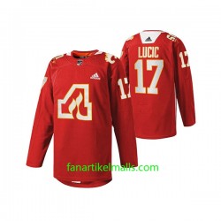 Calgary Flames Trikot Milan Lucic 17 Adidas 50th Anniversary Rot Authentic