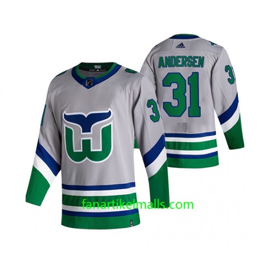Carolina Hurricanes Trikot Frederik Andersen 31 Adidas 2021 Reverse Retro Authentic Carolina Hurricanes Trikot Frederik Andersen 31 Adidas 2021 Reverse Retro Authentic