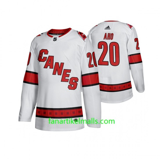 Carolina Hurricanes Trikot Sebastian Aho 20 Adidas 2019-20 Weiß Authentic