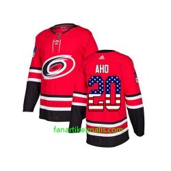 Carolina Hurricanes Trikot Sebastian Aho 20 Adidas USA Flag Authentic Carolina Hurricanes Trikot Sebastian Aho 20 Adidas USA Flag Authentic