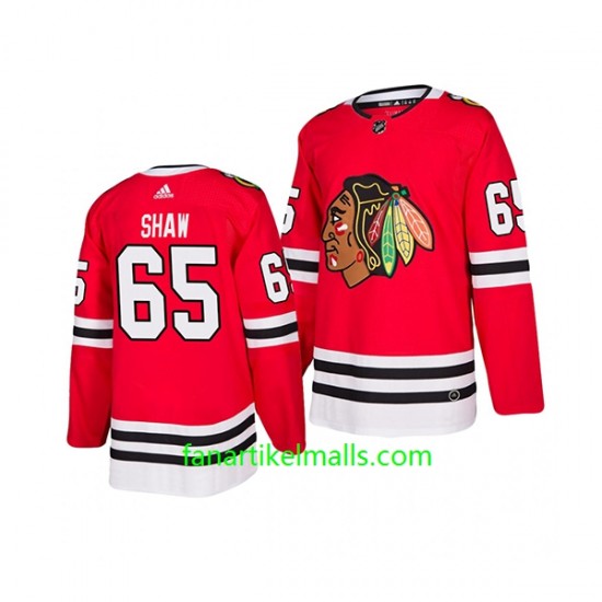 Chicago Blackhawks Trikot Andrew Shaw 65 Adidas 2019-20 Rot Authentic