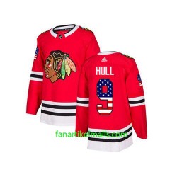 Chicago Blackhawks Trikot Bobby Hull 9 Adidas USA Flag Rot Authentic Chicago Blackhawks Trikot Bobby Hull 9 Adidas USA Flag Rot Authentic