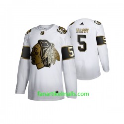 Chicago Blackhawks Trikot Connor Murphy 5 Adidas 2019-20 Weiß Golden Edition Authentic Chicago Blackhawks Trikot Connor Murphy 5 Adidas 2019-20 Weiß Golden Edition Authentic