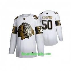 Chicago Blackhawks Trikot Corey Crawford 50 Adidas 2019-20 Weiß Golden Edition Authentic Chicago Blackhawks Trikot Corey Crawford 50 Adidas 2019-20 Weiß Golden Edition Authentic