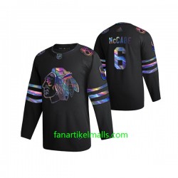Chicago Blackhawks Trikot Jake McCabe 6 2021-22 Iridescent Holographic Schwarz Authentic Chicago Blackhawks Trikot Jake McCabe 6 2021-22 Iridescent Holographic Schwarz Authentic