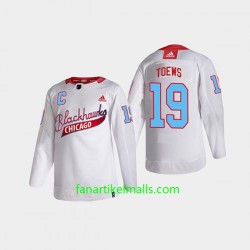 Chicago Blackhawks Trikot Jonathan Toews 19 Adidas 2021 One Community Night Weiß Authentic Chicago Blackhawks Trikot Jonathan Toews 19 Adidas 2021 One Community Night Weiß Authentic