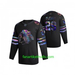 Chicago Blackhawks Trikot Marc-Andre Fleury 29 2021-22 Iridescent Holographic Schwarz Authentic Chicago Blackhawks Trikot Marc-Andre Fleury 29 2021-22 Iridescent Holographic Schwarz Authentic