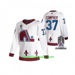 Colorado Avalanche Trikot Champs J.T. Compher 37 Adidas 2022 Stanley Cup Champions Weiß Authentic Colorado Avalanche Trikot Champs J.T. Compher 37 Adidas 2022 Stanley Cup Champions Weiß Authentic