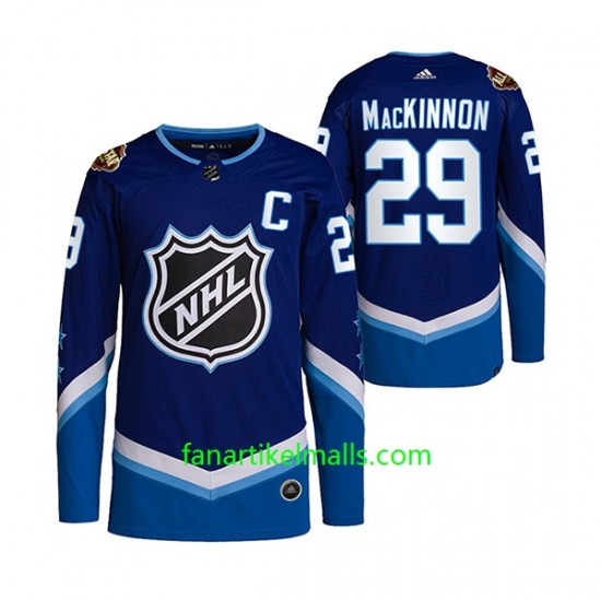 Colorado Avalanche Trikot Nathan MacKinnon 29 2022 All-Star Blau Authentic