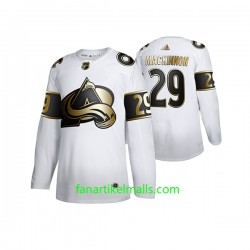 Colorado Avalanche Trikot Nathan MacKinnon 29 Adidas 2019-20 Weiß Golden Edition Authentic Colorado Avalanche Trikot Nathan MacKinnon 29 Adidas 2019-20 Weiß Golden Edition Authentic