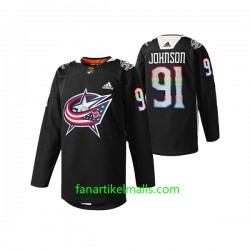Columbus Blue Jackets Trikot Kent Johnson 91 Adidas Black History Month Schwarz Authentic Columbus Blue Jackets Trikot Kent Johnson 91 Adidas Black History Month Schwarz Authentic