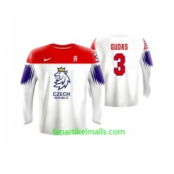 Tschechische Republik Trikot Radko Gudas 3 Nike 2019 IIHF World Championship Weiß Authentic Tschechische Republik Trikot Radko Gudas 3 Nike 2019 IIHF World Championship Weiß Authentic