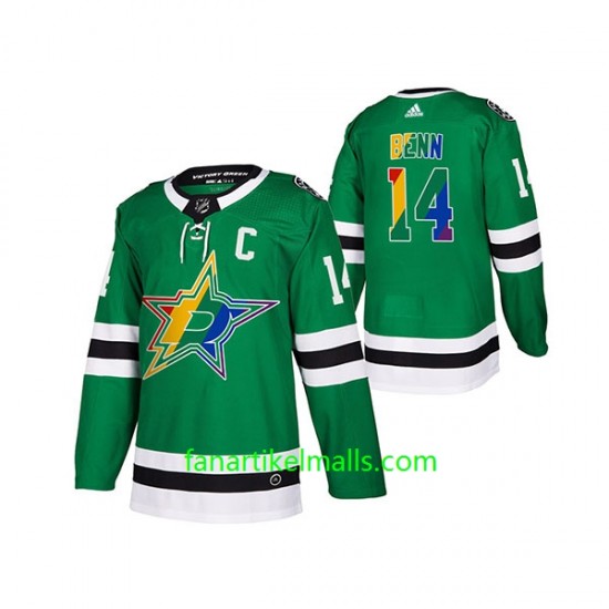 Dallas Stars Trikot Jamie Benn 14 Adidas 2021 Pride Night Grün Authentic Dallas Stars Trikot Jamie Benn 14 Adidas 2021 Pride Night Grün Authentic