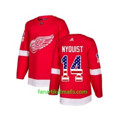 Detroit Red Wings Trikot Gustav Nyquist 14 Adidas USA Flag Authentic Detroit Red Wings Trikot Gustav Nyquist 14 Adidas USA Flag Authentic