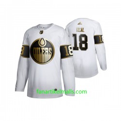 Edmonton Oilers Trikot James Neal 18 Adidas 2019-20 Weiß Golden Edition Authentic Edmonton Oilers Trikot James Neal 18 Adidas 2019-20 Weiß Golden Edition Authentic