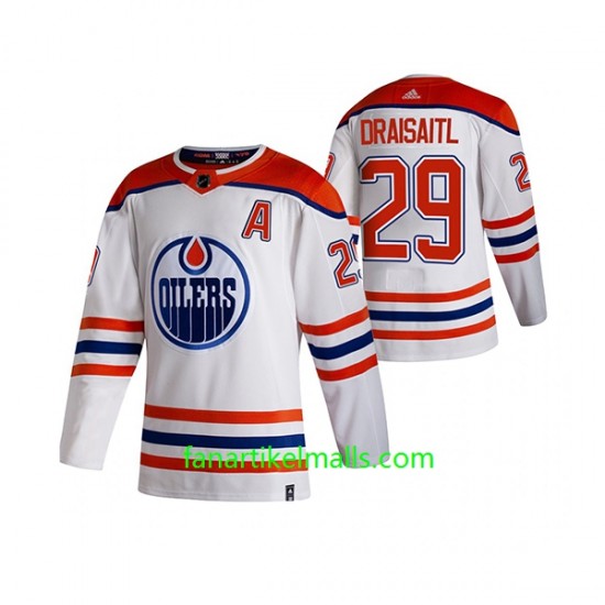 Edmonton Oilers Trikot Leon Draisaitl 29 Adidas 2021 Reverse Retro Authentic