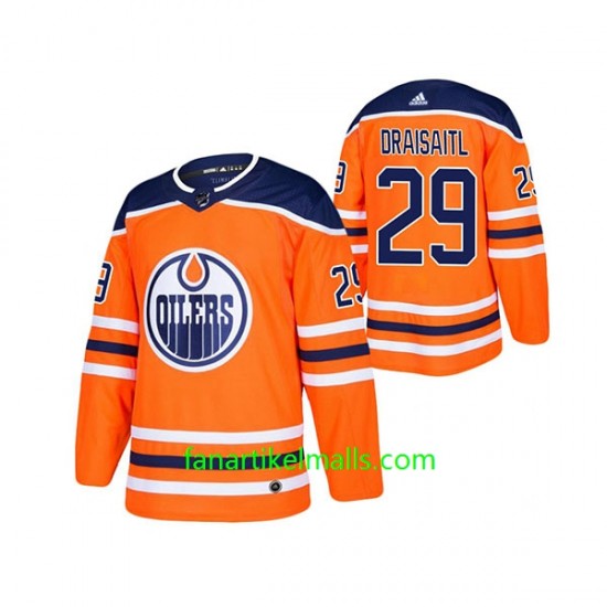 Edmonton Oilers Trikot Leon Draisaitl 29 Adidas Orange Authentic