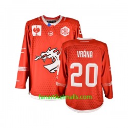 HC Ocelari Trikot Trinec Petr Vrana 20 CHL Rot Authentic HC Ocelari Trikot Trinec Petr Vrana 20 CHL Rot Authentic