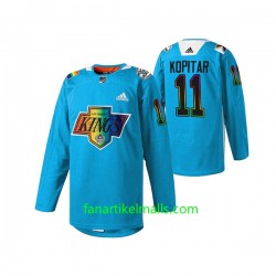 Los Angeles Kings Trikot Anze Kopitar 11 Adidas LGBT Pride Blau Authentic Los Angeles Kings Trikot Anze Kopitar 11 Adidas LGBT Pride Blau Authentic