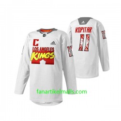 Los Angeles Kings Trikot Anze Kopitar 11 Marvel Super Hero Weiß Authentic Los Angeles Kings Trikot Anze Kopitar 11 Marvel Super Hero Weiß Authentic