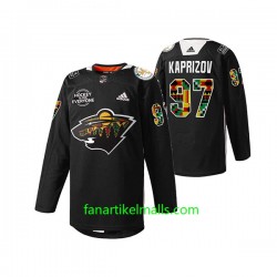 Minnesota Wild Trikot Kirill Kaprizov 97 Adidas 2022 Black History Month Schwarz Authentic Minnesota Wild Trikot Kirill Kaprizov 97 Adidas 2022 Black History Month Schwarz Authentic