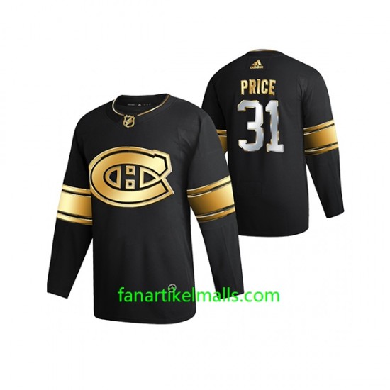 Montreal Canadiens Trikot Carey Price 31 Adidas 2021 Schwarz Golden Edition Authentic Montreal Canadiens Trikot Carey Price 31 Adidas 2021 Schwarz Golden Edition Authentic