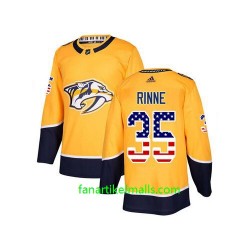 Nashville Predators Trikot Pekka Rinne 35 Adidas USA Flag Authentic Nashville Predators Trikot Pekka Rinne 35 Adidas USA Flag Authentic