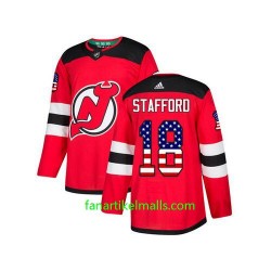 New Jersey Devils Trikot Drew Stafford 18 Adidas USA Flag Authentic New Jersey Devils Trikot Drew Stafford 18 Adidas USA Flag Authentic