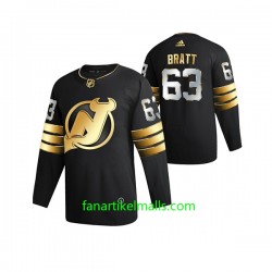 New Jersey Devils Trikot Jesper Bratt 63 Adidas 2021 Schwarz Golden Edition Authentic New Jersey Devils Trikot Jesper Bratt 63 Adidas 2021 Schwarz Golden Edition Authentic