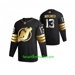 New Jersey Devils Trikot Nico Hischier 13 Adidas 2021 Schwarz Golden Edition Authentic New Jersey Devils Trikot Nico Hischier 13 Adidas 2021 Schwarz Golden Edition Authentic